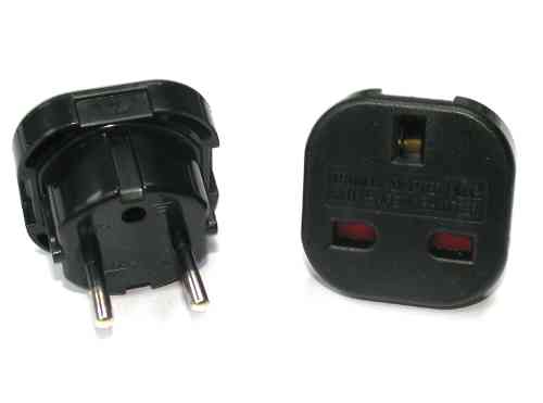 9625 Travel AC Power Adaptor with Shutter Black (DE, FR, NL, ID, KR, TR)